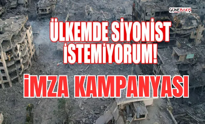 Ülkemde Siyonist İstemiyorum!