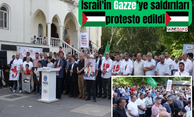 İsrail'in Gazze'ye saldırıları protesto edildi