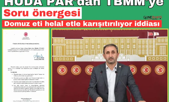 Domuz eti helal etle karışıtırılıyor iddiası: HÜDA PAR'dan TBMM'ye soru önergesi