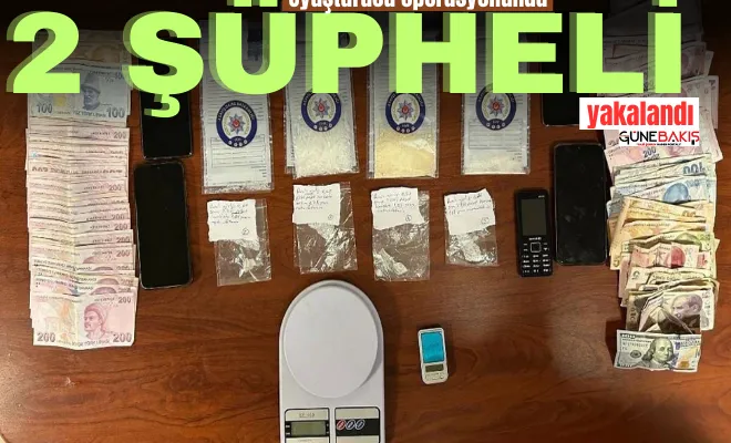 Gaziantep'te uyuşturucu operasyonunda 2 şüpheli yakalandı