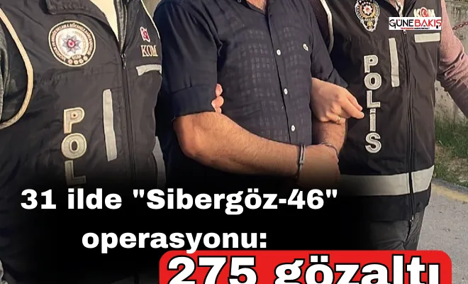 31 ilde 'Sibergöz-46' operasyonu: 275 gözaltı