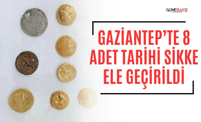 Gaziantep’te 8 adet tarihi sikke ele geçirildi