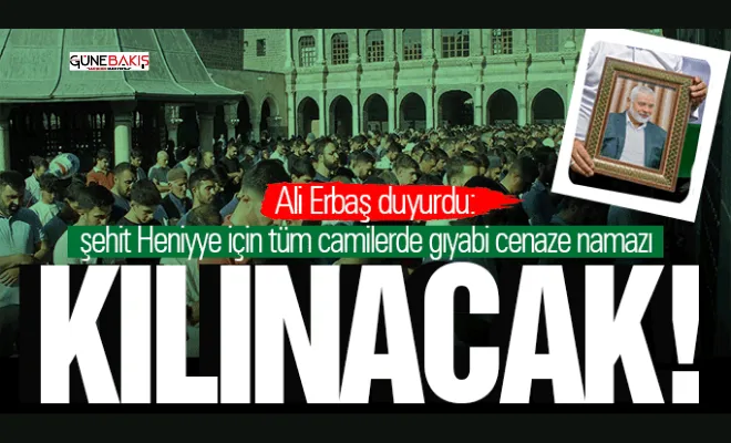 Ali Erbaş duyurdu Tüm camilerde gıyabi cenaze namazı kılınacak!