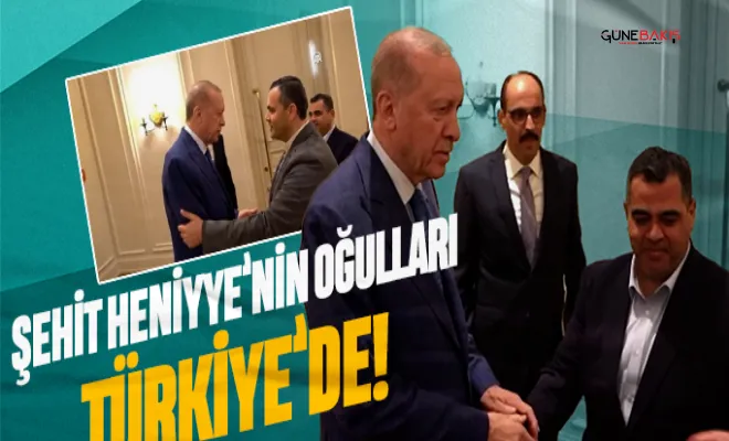 Cumhurbaşkanı Erdoğan, şehit Heniyye'nin oğullarını kabul etti