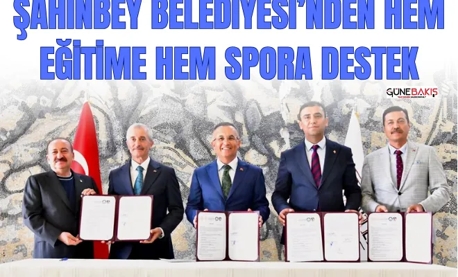 Şahinbey Belediyesi’nden hem eğitime hem spora destek