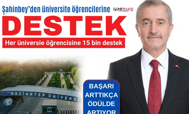 Şahinbey’den üniversite öğrencilerine destek