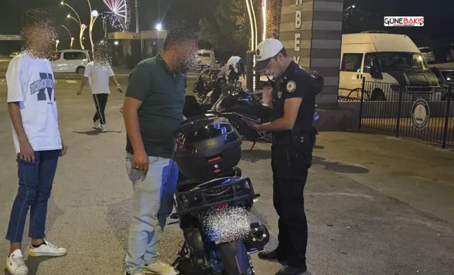 Gaziantep’te trafik denetimlerinde 219 motosiklet sürücüsüne ceza