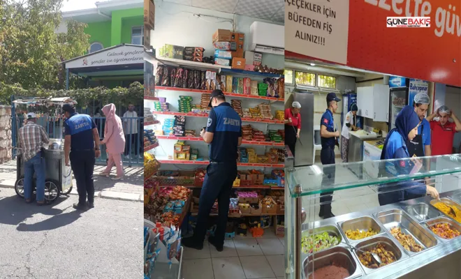 Şehitkamil Zabıta Ekiplerinden okul çevresinde kapsamlı denetim