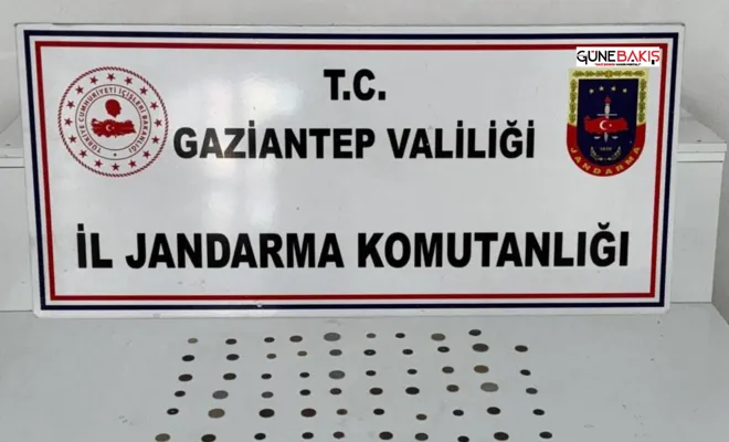 Gaziantep’te 59 adet tarihi eser niteliğinde sikke ele geçirildi