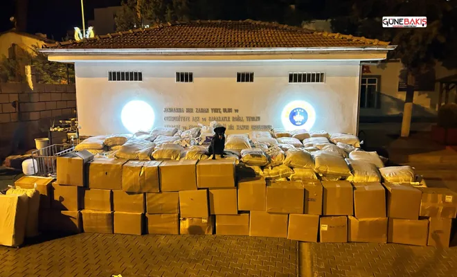Gaziantep’te 5 milyon TL değerinde kaçak tütün ele geçirildi