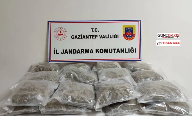 Gaziantep’te 32 kilo uyuşturucu madde ele geçirildi 