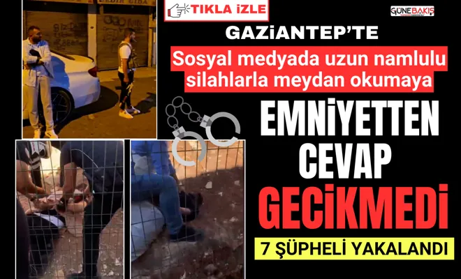 Sosyal medyada uzun namlulu silahlarla meydan okumaya emniyetten cevap gecikmedi