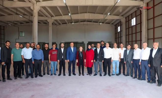 Şahin: Yapımında sona gelinen Araban Sarımsak İşleme-Paketleme Tesisi’ni ziyaret etti