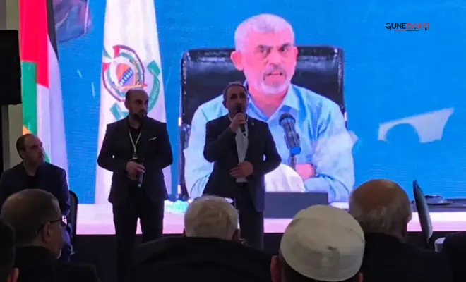 HÜDA PAR Genel Başkan Vekili Demir, HAMAS lideri şehit Sinvar'ın taziyesine katıldı