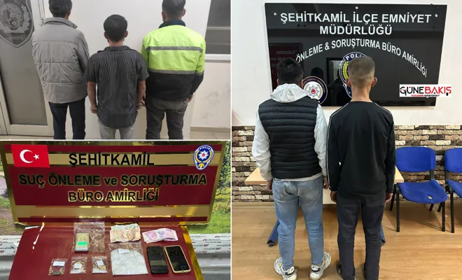 Gaziantep’te 5 şüpheli yakalandı 