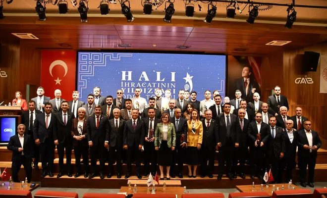 Gaziantep’te Halı İhracatının Yıldızları Ödüllendirildi
