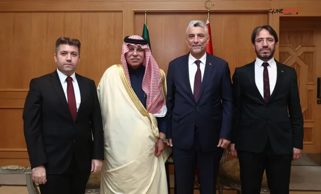 Gaziantepli Halıcılar Suudi Bakan Al-Kassabi’yle görüştü