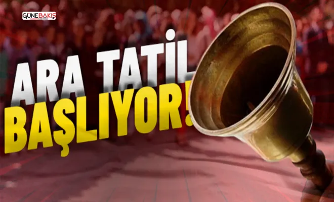 Okullarda birinci dönem ara tatili bugün başlıyor