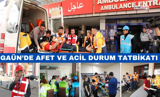 GAÜN’de afet ve acil durum tatbikatı yapıldı