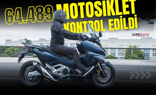 Gaziantep’te son bir ayda 64.489 motosiklet kontrol edildi