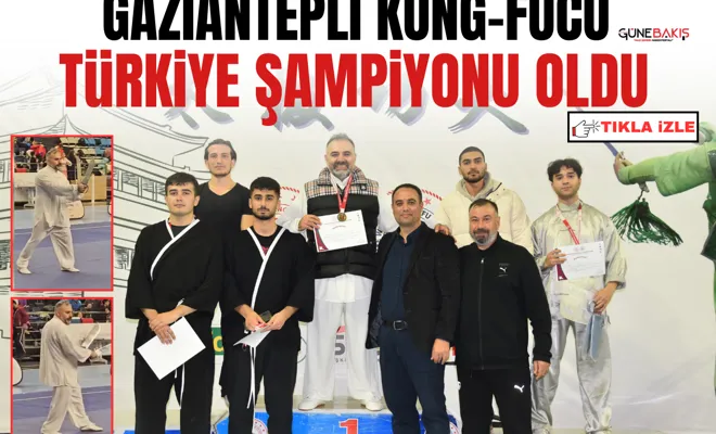 Gaziantepli Kung-fucu Türkiye şampiyonu oldu