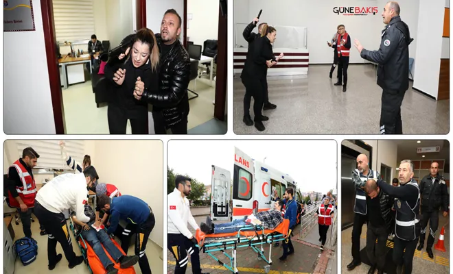 GAÜN’de gri kod tatbikatı gerçeği aratmadı