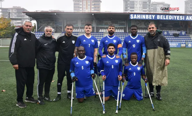 Şahinbey Ampute Futbol Takımı sezona galibiyetle başladı 5-0