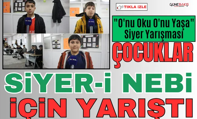 Çocuklar Siyer-i Nebi için yarıştı
