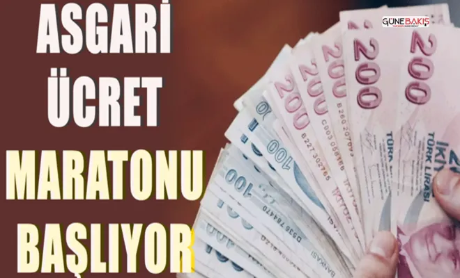Asgari ücrete maraton başlıyor
