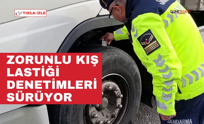 Zorunlu kış lastiği denetimleri sürüyor