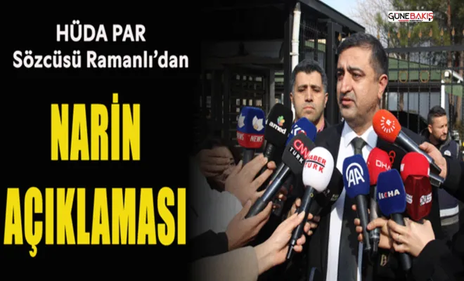 "Narin Güran" duruşmasına katılan HÜDA PAR Sözcüsü Ramanlı'dan açıklama