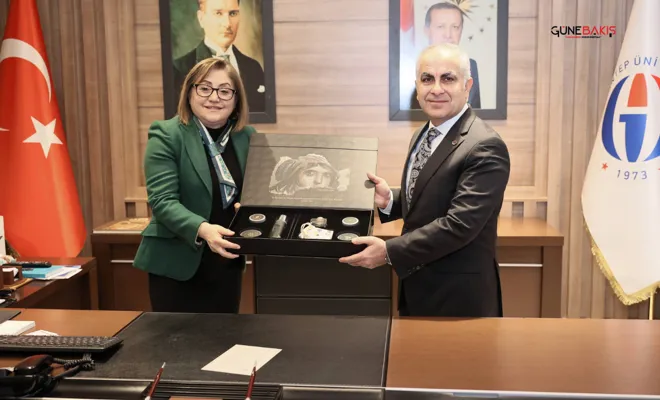 Başkan Şahin’den Rektör Doğan’a hayırlı olsun ziyareti