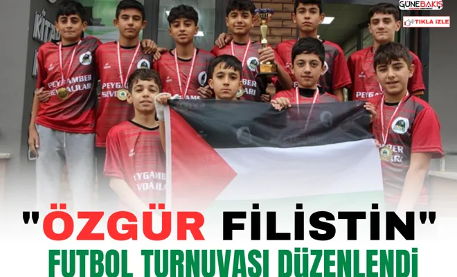 "Özgür Filistin" futbol turnuvası düzenlendi