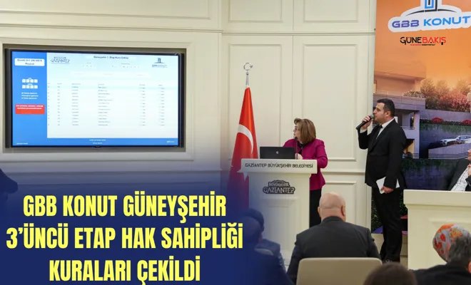 GBB Konut Güneyşehir 3’üncü etap hak sahipliği kuraları çekildi