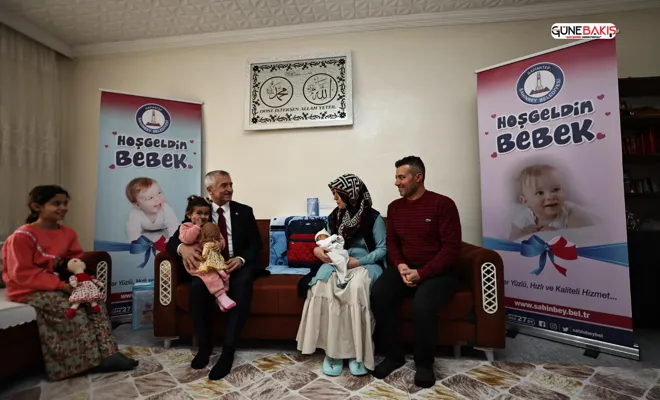 Yeni doğan bebeklerin bezleri Şahinbey Belediyesi’nden