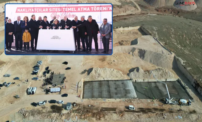 Gaziantep BÜSEM nakliyatçılar sitesinin temeli atıldı