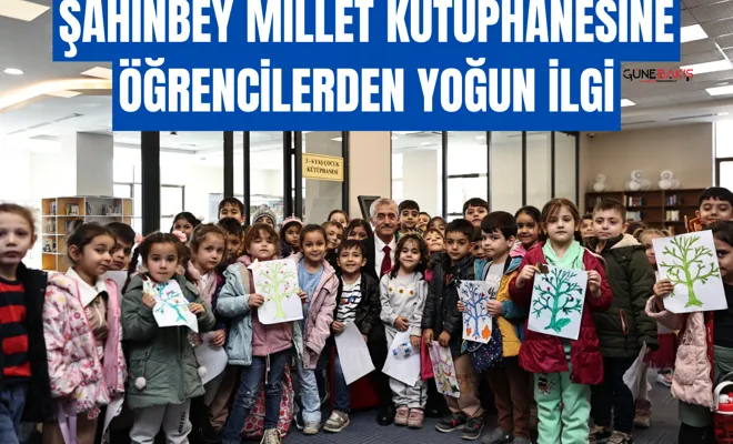 Şahinbey Millet Kütüphanesine öğrencilerden yoğun ilgi