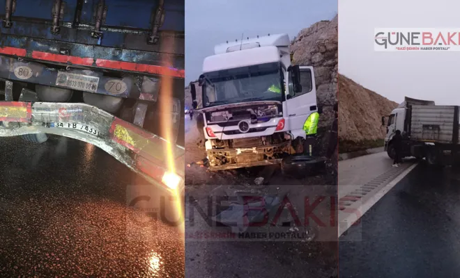 Narlı-Köksalan arasında zincirleme kaza: 3'ü Ağır 5 Yaralı