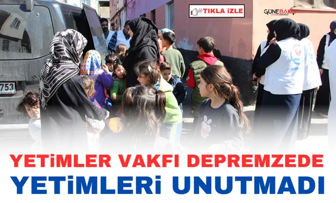 Yetimler Vakfı depremzede yetimleri unutmadı