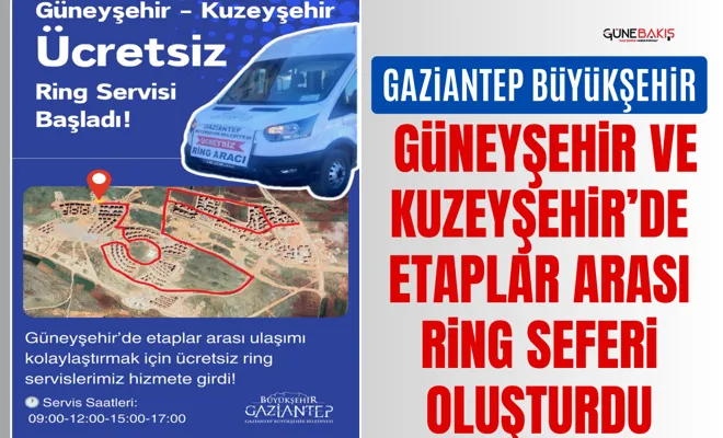 Gaziantep Büyükşehir Güneyşehir ve Kuzeyşehir’de etaplar arası ring seferi oluşturdu