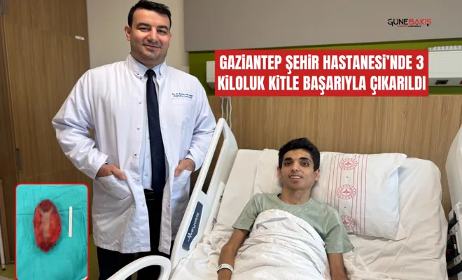 Gaziantep Şehir Hastanesi’nde 3 kiloluk kitle başarıyla çıkarıldı