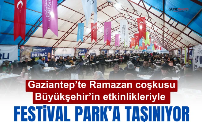 Gaziantep’te Ramazan coşkusu Büyükşehir’in etkinlikleriyle Festival Park’a taşınıyor