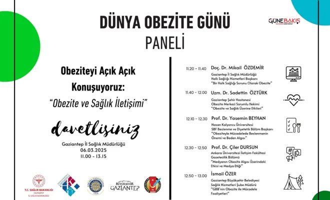 Gaziantep’te Dünya Obezite Günü Paneli düzenlenecek