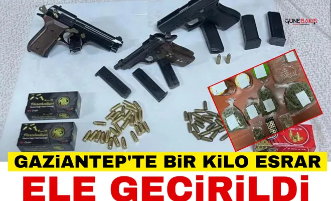 Gaziantep'te bir kilo esrar ele geçirildi