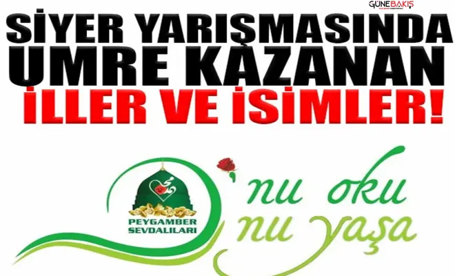 Siyer yarışmasında Umre kazanan iller ve isimler!