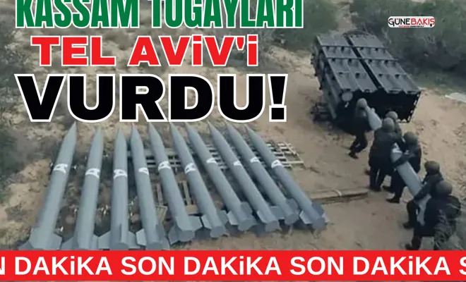 Kassam Tugayları Tel Aviv'i vurdu!