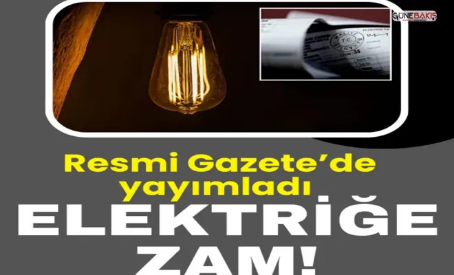 Elektrik tüketimine yüzde 25 zam geldi