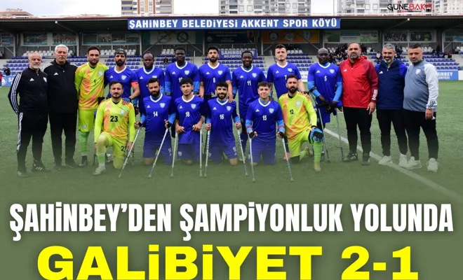 Şahinbey’den şampiyonluk yolunda galibiyet 2-1