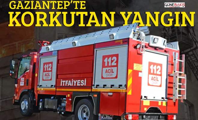 Gaziantep’te apartmanda kısa süreli yangın korkusu 