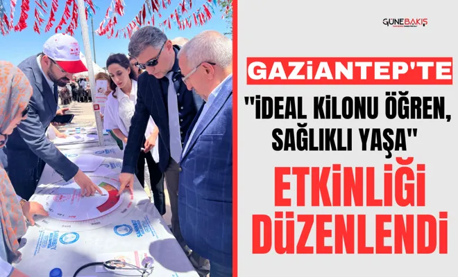 Gaziantep'te "İdeal Kilonu Öğren, Sağlıklı Yaşa" etkinliği düzenlendi